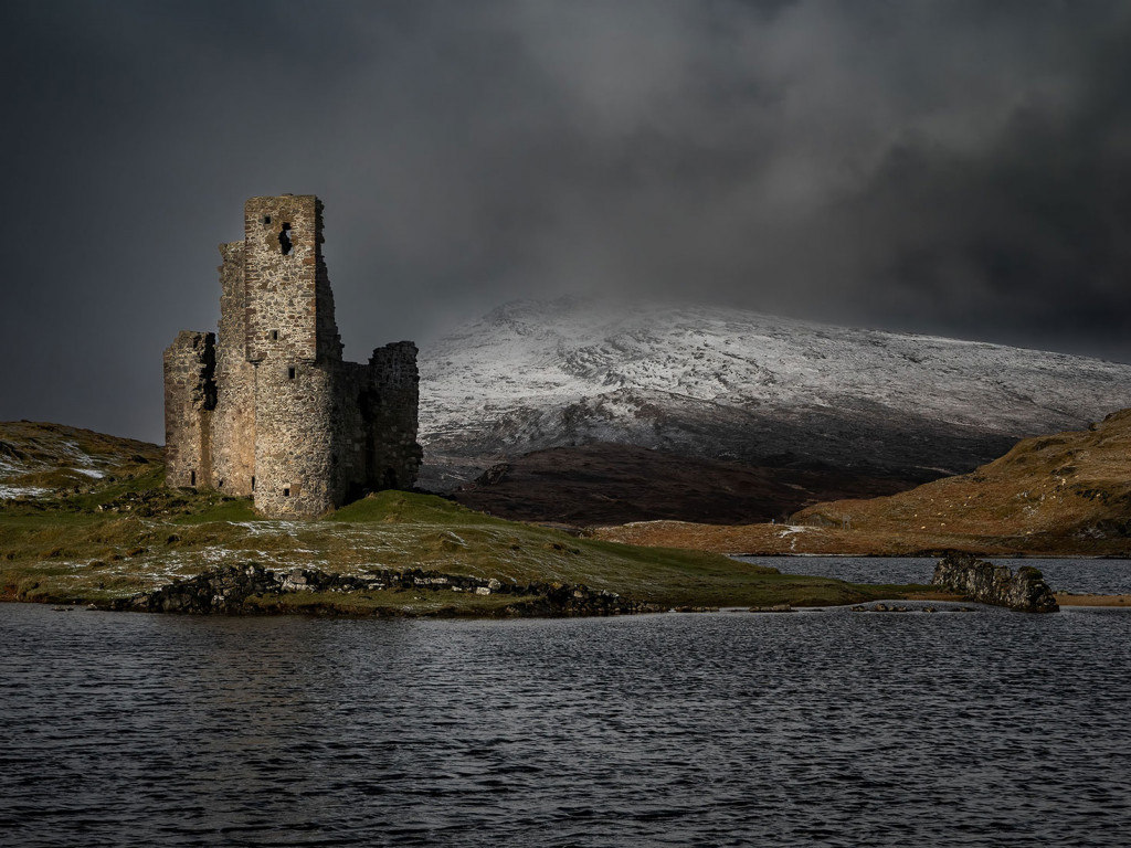 Winter Storm Ardvrek Castle-Assynt
